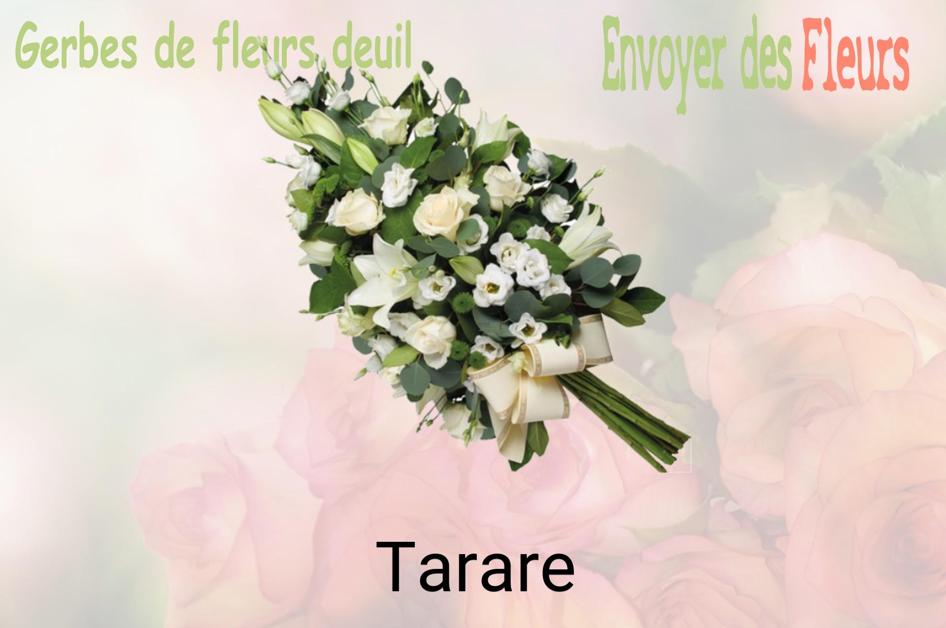 Gerbe de fleurs de deuil livrée à Tarare
